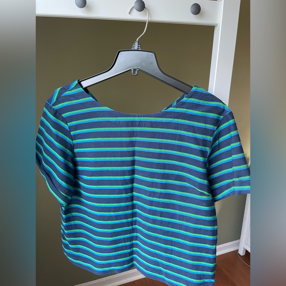 J. Crew Factory striped blouse